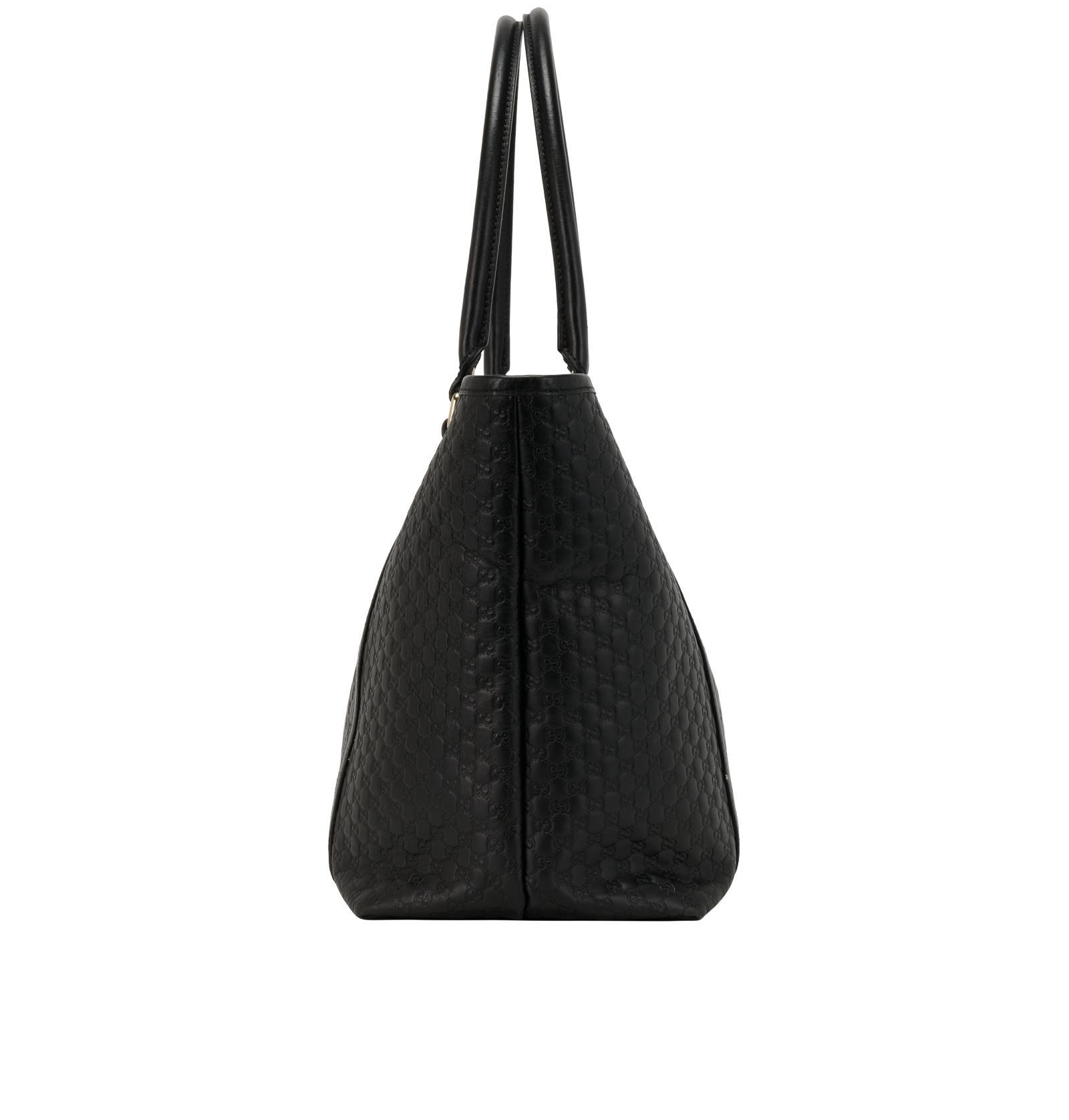 Micro Guccissima Joy Tote, &pound;450, Handbags, Black, Leather, Bottom view